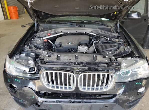 5UXWX9C52H0T14244 2017 BMW X3 Black Շարժիչի բաժամունքի տեսք