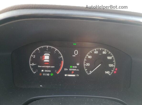 7FARS3H20RE000981 2024 HONDA CR-V Gray Вид щитка приладів