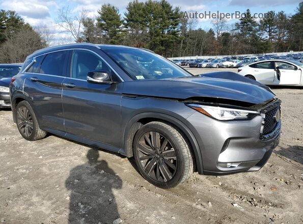 3PCAJ5BB4MF102583 2021 INFINITI QX50 Серый Передняя правая четверть