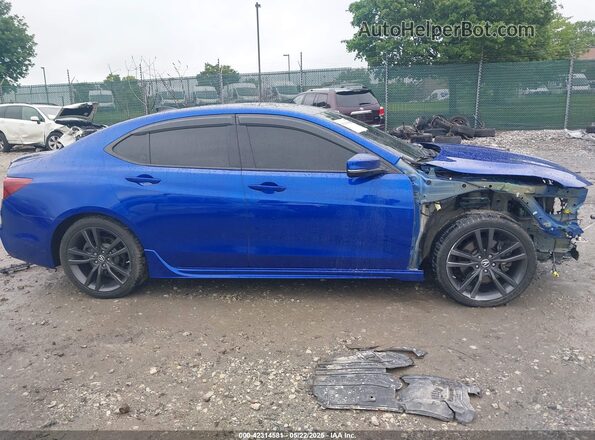 19UUB2F64LA004121 2020 ACURA TLX Синий Вид задней части салона