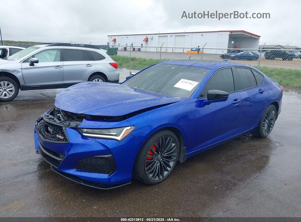 19UUB7F08NA001041 2022 ACURA TLX Синий Передняя левая четверть