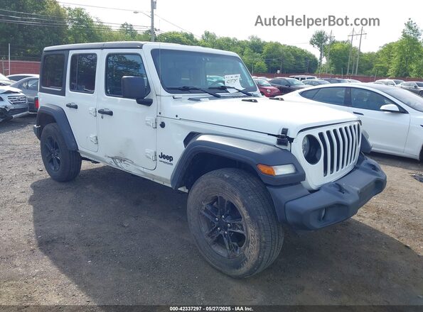 1C4HJXDGXLW339950 2020 JEEP WRANGLER UNLIMITED White Widok z przodu