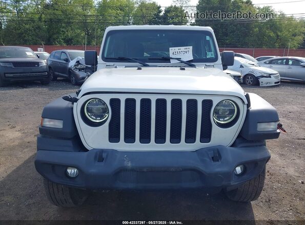 1C4HJXDGXLW339950 2020 JEEP WRANGLER UNLIMITED White Widok zestawu wskaźników