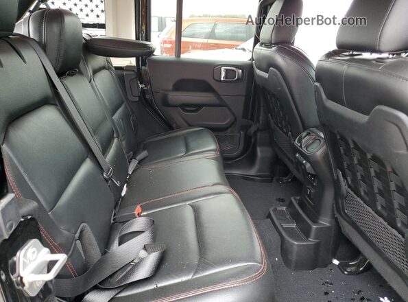 1C4JJXFMXMW618367 2021 JEEP WRANGLER Black Rear seats view