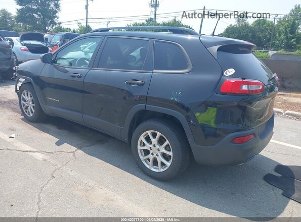 1C4PJLAB3HW603160 2017 JEEP CHEROKEE Черный Задняя левая четверть
