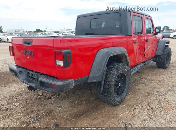 1C6JJTAG1LL108622 2020 JEEP GLADIATOR Красный Задняя правая четверть