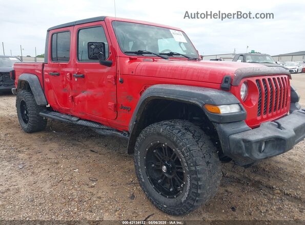 1C6JJTAG1LL108622 2020 JEEP GLADIATOR Красный Передняя правая четверть