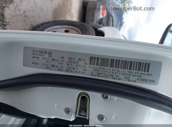 1C6RR7FT3LS131480 2020 RAM 1500 CLASSIC White Вид підкапотного простору