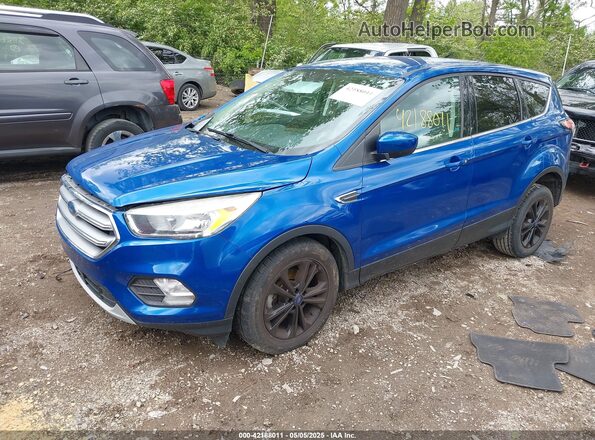 1FMCU0GD9HUE04490 2017 FORD ESCAPE Синий Передняя левая четверть