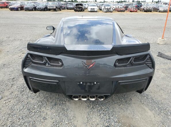 1G1YS2D64J5600282 2018 CHEVROLET CORVETTE Серый Вид сзади