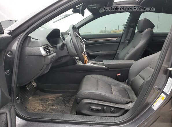 1HGCV2F32LA001680 2020 HONDA ACCORD Gray წინა სალონის ხედი