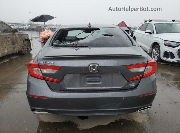 1HGCV2F32LA001680 2020 HONDA ACCORD Gray უკანა ხედი
