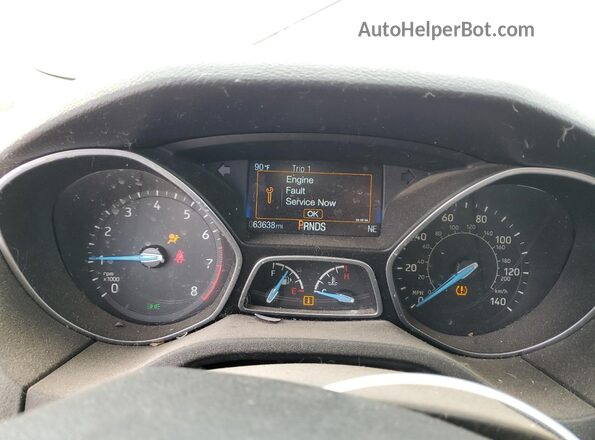 1FADP3FE2JL302719 2018 FORD FOCUS Серебряный Вид щитка приборов