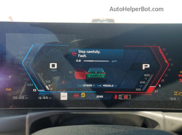 WBS43AZ05RCR91749 2024 BMW M4 Зеленый Вид щитка приборов