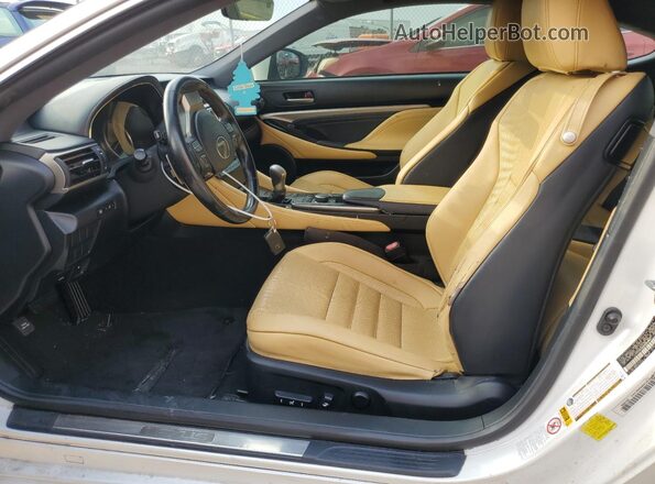 JTHHA5BC1G5002467 2016 LEXUS RC Белый Вид салона спереди