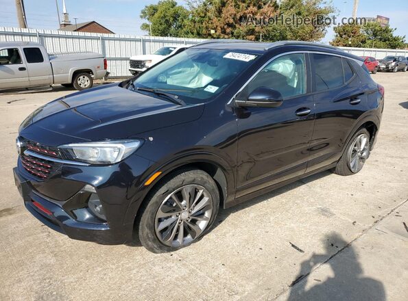 KL4MMESL6MB081066 2021 BUICK ENCORE Blue წინა მარცხენა ხედი სამი მეოთხედიდან