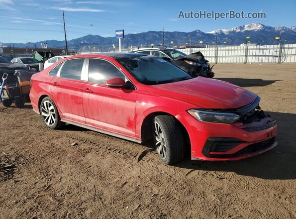 3VW6T7BU9MM083051 2021 VOLKSWAGEN JETTA Красный Передняя правая четверть