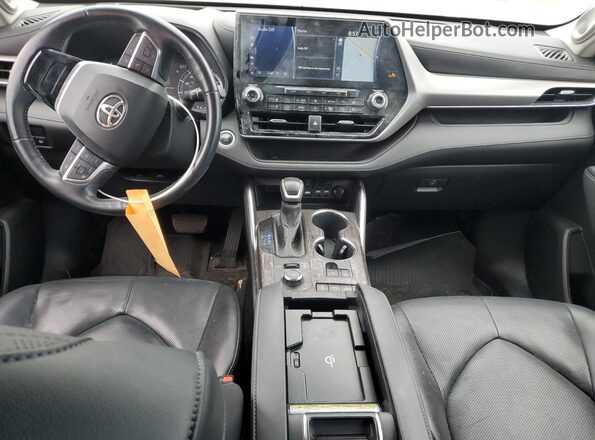 5TDFZRBH2MS159788 2021 TOYOTA HIGHLANDER Черный Вид панели приборов
