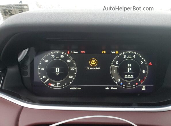 SALZP2FX9LH017896 2020 LAND ROVER RANGE White Vista del cuadro de instrumentos