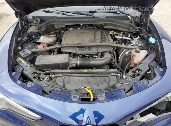 ZASPAKBN0L7C82854 2020 ALFA ROMEO STELVIO Синий Вид подкапотного пространства