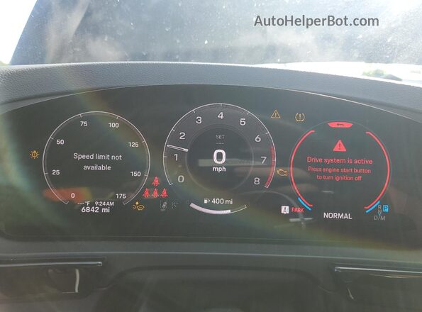 WP1BA2AY2SDA30469 2025 PORSCHE CAYENNE Black Widok zestawu wskaźników