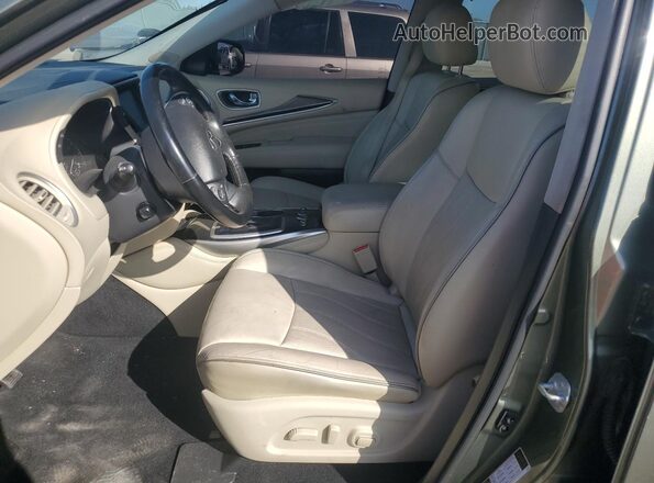 5N1DL0MN6HC520191 2017 INFINITI QX60 Green წინა სალონის ხედი