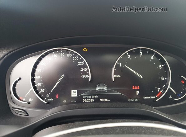 5UXTY5C08L9B04591 2020 BMW X3 White ხელსაწყოთა პანელის ხედი