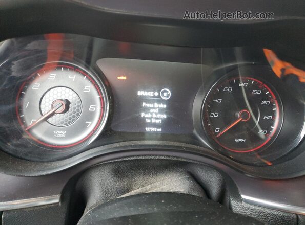 2C3CDXCT6HH609380 2017 DODGE CHARGER White Instrument cluster view