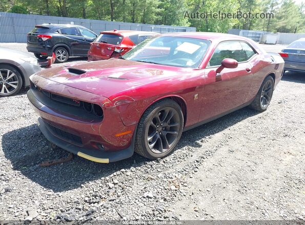 2C3CDZFJ4MH641972 2021 DODGE CHALLENGER Red Передня ліва чверть