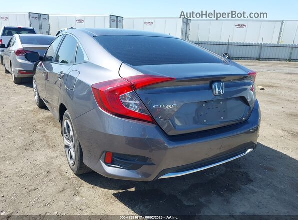 2HGFC2F66MH559998 2021 HONDA CIVIC Gray Trasero izquierdo