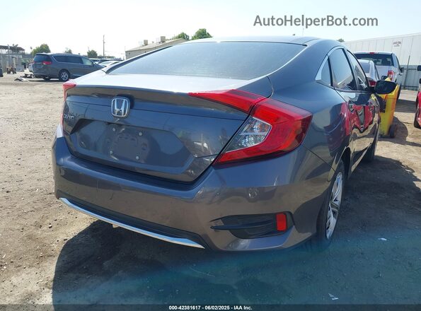 2HGFC2F66MH559998 2021 HONDA CIVIC Gray Trasero derecho