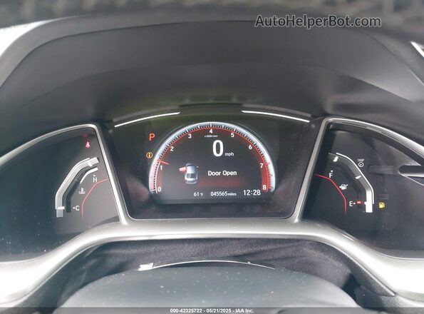 2HGFC2F83MH521744 2021 HONDA CIVIC Black Widok tylnych siedzeń