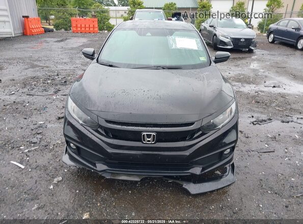 2HGFC2F83MH521744 2021 HONDA CIVIC Black Widok zestawu wskaźników