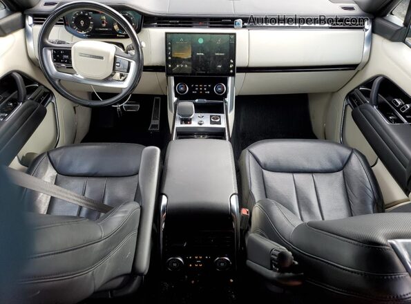 NJ1639E 2023 LAND ROVER RANGE Gray Вид панелі приладів