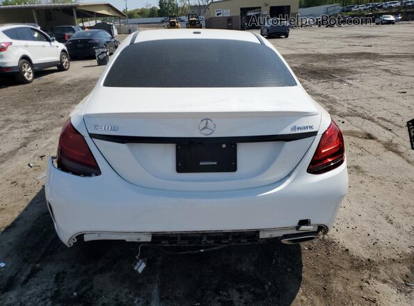 WDDWF8EB2LR548783 2020 MERCEDES-BENZ C White უკანა ხედი