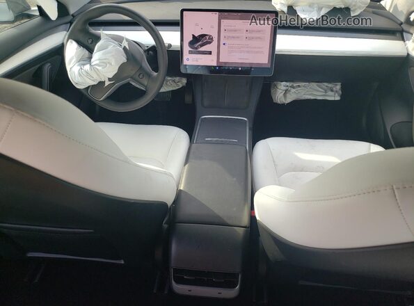 5YJ3E1EB8MF032510 2021 TESLA MODEL Серый Вид панели приборов