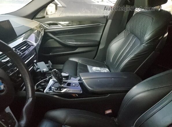 WBAJB9C50JB286445 2018 BMW M5 Gray Widok wnętrza z przodu