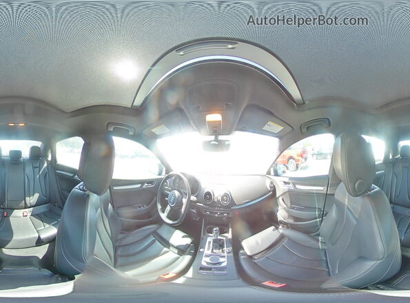 WAUB1GFF6H1027118 2017 AUDI S3 Gray Widok naklejki z numerem VIN