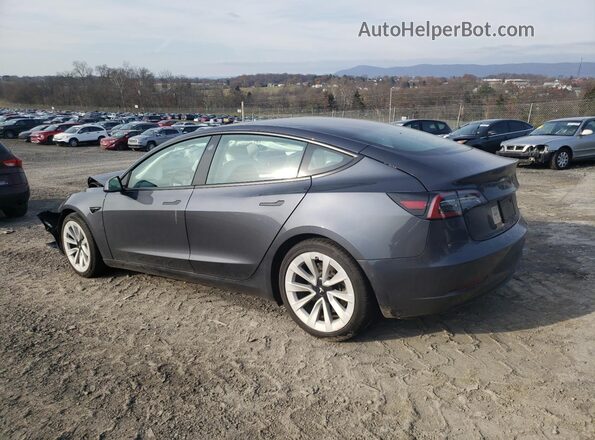 5YJ3E1EB8MF032510 2021 TESLA MODEL Серый Задняя левая четверть
