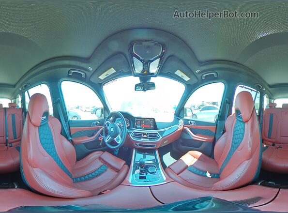 5YMJU0C05N9M64142 2022 BMW X5 Blue 360 interior view
