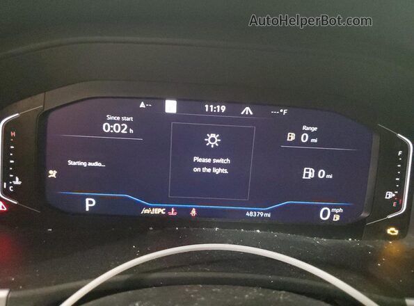1V2BR2CA5MC541336 2021 VOLKSWAGEN ATLAS White Widok zestawu wskaźników