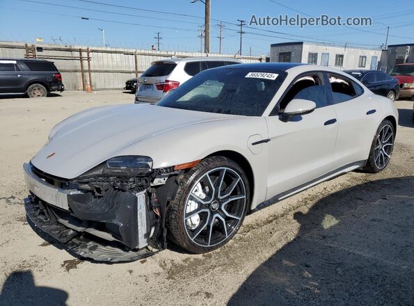 WP0AA2Y16PSA13881 2023 PORSCHE TAYCAN Серый Передняя левая четверть
