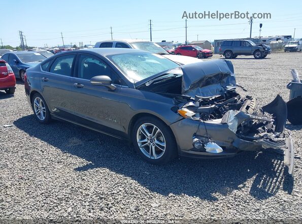 3FA6P0LU3GR386983 2016 FORD FUSION HYBRID Black Front right