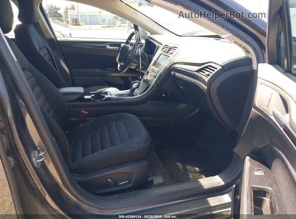 3FA6P0LU3GR386983 2016 FORD FUSION HYBRID Black Front interior view