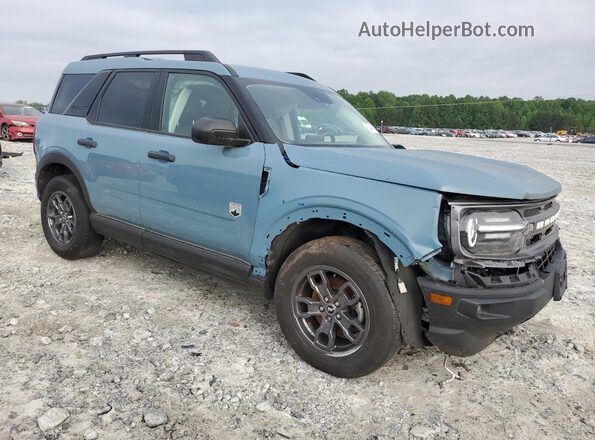 3FMCR9B68MRA77094 2021 FORD BRONCO Синий Передняя правая четверть