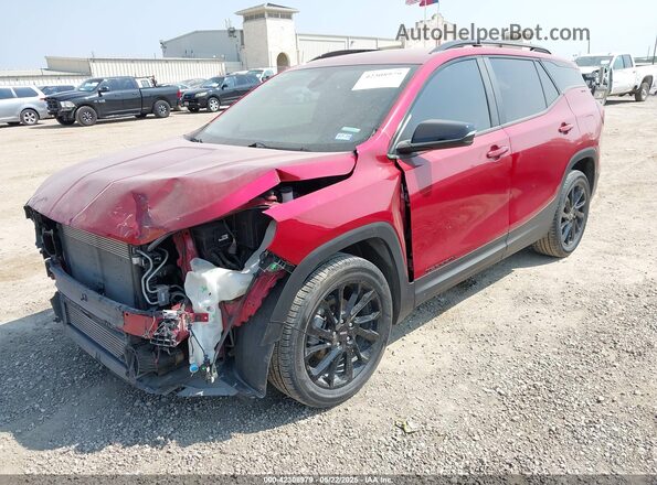 3GKALMEG9PL270421 2023 GMC TERRAIN Красный Передняя левая четверть