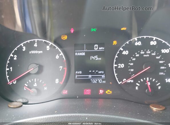 3KPC24A62LE125739 2020 HYUNDAI ACCENT Синий Вид задних сидений