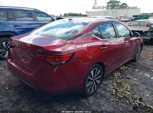 3N1AB8CV3MY262680 2021 NISSAN SENTRA Бордовый Задняя правая четверть