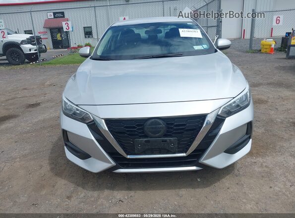 3N1AB8CVXMY323412 2021 NISSAN SENTRA Серебряный Вид щитка приборов