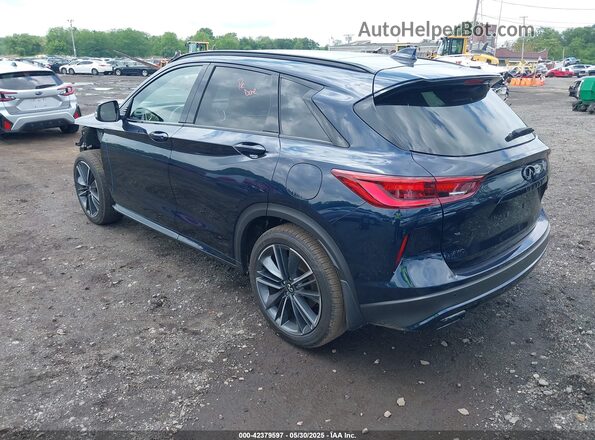 3PCAJ5FB1SF107702 2025 INFINITI QX50 Синий Задняя левая четверть